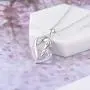Unicorn Necklace for Women Girls Gift for Mothers Day Christmas Birthday Graduation w/ Sterling Silver Heart Pendant Girlfriend Mother Daughter Jewelry