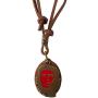 Ebsem Peace - Yin Yang - Hemp Necklace, Genuine Leather Cord Surfer Jewelry for Men & Women