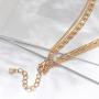 Twinklede Boho Layered Necklace Gold Elephant Pendant Necklaces Chain Nefertiti African Map Necklace Jewelry for Women and Girls (Gold 1)