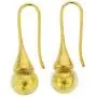 GlassOfVenice Murano Glass Drop Earrings - Liquid Gold