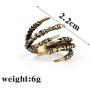 Fashion Vintage Women Mens Opening Eagle Talon Rings Mystery Jewelry Gothic Punk Antique Eagle Claw Ring Jewelry