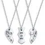 Birthday Gift 3PCs/Set Mom Big Sister Little Sister Mom Necklace Matching Heart Jewley Gift for Daughter Mom Matching Heart Pendant Jewelry Birthday Gift 3PCs/Set Mom Big Sister Little Sister Mom Necklace Matching Heart Jewley Gift for Daughter Mom Matching Heart Pendant Jewelry