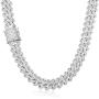 GOLD IDEA JEWELRY Hip Hop Heavy 14k Gold Plated /white gold Plated Full Iced Out Miami Cuban Link Chain Necklace or Bracelet 12MM