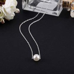 Yalice Tiny Pearl Choker Necklace Chain Short Pendant Necklaces Jewelry for Women and Girls
