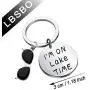 CENWA Lake House Gifts Lake Life Jewelry Lake Summer Vacation Gift I’m On Lake Time Keychain CENWA Lake House Gifts Lake Life Jewelry Lake Summer Vacation Gift I’m On Lake Time Keychain