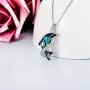 TOUPOP Dolphin Gifts 925 Sterling Silver Dolphin Pendant Necklace with Blue Crystal Dolphin Jewelry Gifts for Mom Women Teen Girls Birthday Mothers Day TOUPOP Dolphin Gifts 925 Sterling Silver Dolphin Pendant Necklace with Blue Crystal Dolphin Jewelry Gifts for Mom Women Teen Girls Birthday Mothers Day