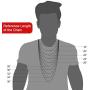 TRUSUPER Style Titanium Stainless Steel Silver Mens Womens Italy Final Fantasy Chain Necklaces 2mm Unisex