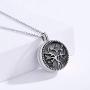 JUSTKIDSTOY Cremation Jewelry for Ashes 925 Sterling Silver Tree of Life Urn Necklace of Ashes Memorial Keepsake Family Jewelry Gifts for Women Men