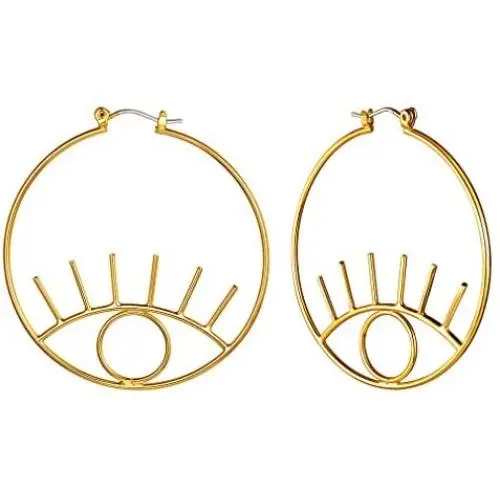 FaithHeart Disc Geometric Baroque Coin Dangle Earrings, Gold Plated Metal Style Elizabeth Costume Jewelry Drop Earrings for Women Girls Freshwater Pearl with Gift Box (S925 Ear Needles)
