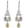 Shop LC Pear Chandelier Dangle Tear Drop Earrings for Women Prom Jewelry Mothers Day Gifts Cttw 1.5