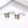 SLUYNZ 925 Sterling Silver Queen Bee Dangle Earrings for Women Teen Girls Cute Crystal Bee Earrings SLUYNZ 925 Sterling Silver Queen Bee Dangle Earrings for Women Teen Girls Cute Crystal Bee Earrings