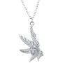 LUX ACCESSORIES SilverTone Best Buds BFF Friends Marijuana Weed Necklace Set (2pc)