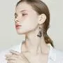 ZRosse Charm Chic Bohemian Vintage Sparkly Rhinestone Earrings Dangle Earrings Antique Silver Ethnic Tribal Retro Crystal Drop Earrings Jewelry for Women Girls ZRosse Charm Chic Bohemian Vintage Sparkly Rhinestone Earrings Dangle Earrings Antique Silver Ethnic Tribal Retro Crystal Drop Earrings Jewelry for Women Girls