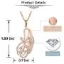 Top Plaza Womens Girls Rose Gold Plated Cubic Zirconia Jewelry Set Fashion Elegant Rhinestone Statement Necklace Earrings Set for Weddings, Brides, Formals, Prom Top Plaza Womens Girls Rose Gold Plated Cubic Zirconia Jewelry Set Fashion Elegant Rhinestone Statement Necklace Earrings Set for Weddings, Brides, Formals, Prom