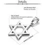Udalyn Star of David Pendant Necklace Stainless Steel Jewish Jewelry for Men Women Religious 20''