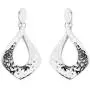 Shop LC 925 Sterling Silver Stylish Unique Hammered Dangle Drop Earrings Anniversary Prom Jewelry for Women Mothers Day Gifts
