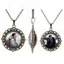 Fanery Sue Personalized Photo Necklace Vintage Retro Pendant Necklace Custom Picture Image Antique Brass Large Pendant Memorial Jewelry