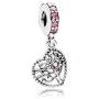 MiniJewelry Family Tree Dangle Charms for Pandora Bracelets Family Heart Tree of Life Sterling Silver Charms for Bracelets