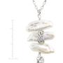 Silpada Organic Trio Baroque Cultured Pearl Tassel Pendant Necklace in Sterling Silver