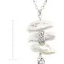 Silpada Organic Trio Baroque Cultured Pearl Tassel Pendant Necklace in Sterling Silver