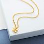 Molly B London 18ct Gold Plated Vermeil & White Topaz Butterfly Necklace for Teen Girl Birthday Gift or Bridesmaid Jewelry