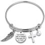 WUSUANED Memorial Bracelet Loss Jewelry My Brother Was So Amazing God Made His My Angel Sympathy Gift Remembering Loss of Brother