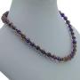 GlassOfVenice Murano Glass Sommerso Necklace - Navy Blue