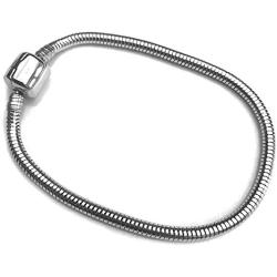 JMQJewelry Snake Chain Bracelet Charm for Lobster Clasp Beads for Women Men Girl