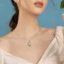POPLYKE Sterling Silver Wolf Necklace Gifts for Women Celtic Knot Wolf Moon Pendant Necklace Jewelry for Men Girls 18+2 POPLYKE Sterling Silver Wolf Necklace Gifts for Women Celtic Knot Wolf Moon Pendant Necklace Jewelry for Men Girls 18+2
