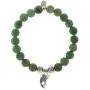 EvaDane Natural Green Aventurine Gemstone Tibetan Bead Koi Fish Charm Stretch Bracelet EvaDane Natural Green Aventurine Gemstone Tibetan Bead Koi Fish Charm Stretch Bracelet