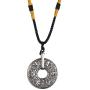 INRENG Mens Stainless Steel Tibetan Buddhist Om Mani Padme Hum Mantra Pendant Necklace Yoga Religious Jewelry