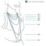 THE PEARL SOURCE 14K Gold Round White Freshwater Cultured Pearl Double Strand Necklace, Bracelet & Earrings Set in 16'' Choker Length for Women