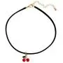 18K Gold Plated Strawberry and Cherry Charm Choker Necklace for Gilrs Kids 18K Gold Plated Strawberry and Cherry Charm Choker Necklace for Gilrs Kids