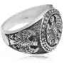 ABJFJE Mens Large Statement Eagle Ring Vintage Silver American Domineering Eagle Rings Retro Punk Biker Band Jewelry for Men Boy ABJFJE Mens Large Statement Eagle Ring Vintage Silver American Domineering Eagle Rings Retro Punk Biker Band Jewelry for Men Boy