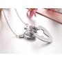 SunnyHouse Jewelry His & Hers Matching Set Your Key to My Heart Couple Pendant Necklace Key and Lock Style in a Gift Box