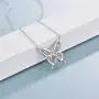AOBOCO Cancer Survivor Butterfly Necklace Jewelry Gifts for Women, Sterling Silver Cancer Awareness Item AOBOCO Cancer Survivor Butterfly Necklace Jewelry Gifts for Women, Sterling Silver Cancer Awareness Item