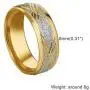 COTTVOTT 3pcs/Set Unisex Stainless Steel Sandblasted Finish Ring Engraved Patterned Wedding Band Size 6.5-11.5 COTTVOTT 3pcs/Set Unisex Stainless Steel Sandblasted Finish Ring Engraved Patterned Wedding Band Size 6.5-11.5