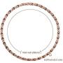 Feraco Copper Magnetic Therapy Necklace for Women Men Pain Relief for Arthritis 99.99% Pure Solid Copper Chain Necklace with Magnets Unique X Shape Links Adjustable