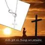 WUSUANED with God All Things are Possible Infinity Cross Necklace Bracelet Religious Jewelry Inspirational Gift