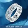 DAOCHONG Nickel-Free 925 Sterling Silver Good Luck Irish Love Trinity Woven Celtic Knot Band Ring for Women, Size 5 6 7 8 9 10 11 DAOCHONG Nickel-Free 925 Sterling Silver Good Luck Irish Love Trinity Woven Celtic Knot Band Ring for Women, Size 5 6 7 8 9 10 11