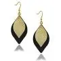 missaqua Leather Earrings Layered Metallic Genuine Leather Leaf Dangle Drop Earrings for Women missaqua Leather Earrings Layered Metallic Genuine Leather Leaf Dangle Drop Earrings for Women
