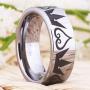 Cosplay Jewelry 8mm Silver Pipe Kingdom Hearts & Crowns Design Ring Wedding Ring Engagement Ring-Free Inside Engraving