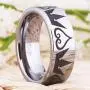 Cosplay Jewelry 8mm Silver Pipe Kingdom Hearts & Crowns Design Ring Wedding Ring Engagement Ring-Free Inside Engraving Cosplay Jewelry 8mm Silver Pipe Kingdom Hearts & Crowns Design Ring Wedding Ring Engagement Ring-Free Inside Engraving