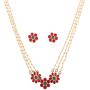 Touchstone Indian Bollywood Handcrafted Traditional Royal Mughal Kundan Polki Meenakari Enamel Colorful Wedding Designer Jewelry Long Necklace Set in Gold and Silver Tone for Women.