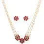 Touchstone Indian Bollywood Handcrafted Traditional Royal Mughal Kundan Polki Meenakari Enamel Colorful Wedding Designer Jewelry Long Necklace Set in Gold and Silver Tone for Women.