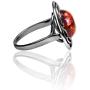 Ian and Valeri Co. Amber Sterling Silver Modern Round Ring
