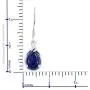 Shop LC Lapis Lazuli Cubic Zirconia CZ Hook Lever Back Dangle Drop Earrings for Women Prom Jewelry Mothers Day Gifts Cttw 4.2
