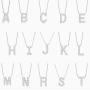 Jewlpire Initial Necklaces Letter Necklaces for Women Girl 925 Sterling Silver Necklace Cubic Zirconia Hypoallergenic Simulated Diamond Personalized Dainty-S