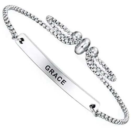 SOUSYOKYOSAM Dainty Cuff Bracelet - Grace - Nursing School Graduation Party Gifts Meaningful Jewelry for Women SOUSYOKYOSAM Dainty Cuff Bracelet - Grace - Nursing School Graduation Party Gifts Meaningful Jewelry for Women