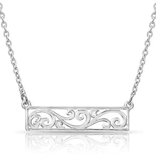 Montana Silversmiths Bar None Scroll Necklace Montana Silversmiths Bar None Scroll Necklace
